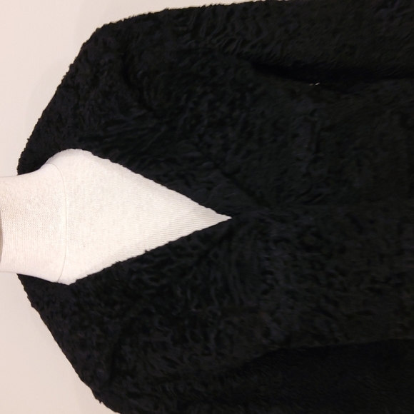 Genuine Persian Lamb Cropped 3/4 Sleeve Jacket- Sz. Med - Picture 5 of 14